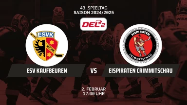 DEL2: ESV Kaufbeuren vs Eispiraten Crimmitschau