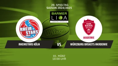 ProB Süd: RheinStars Köln vs. VR-Bank Würzburg Baskets Akademie