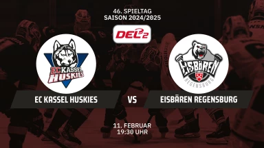 DEL2: EC Kassel Huskies vs. Eisbären Regensburg