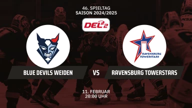 DEL2: Blue Devils Weiden vs. Ravensburg Towerstars