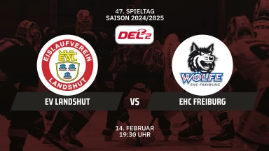 DEL2:  EV Landshut vs EHC Freiburg