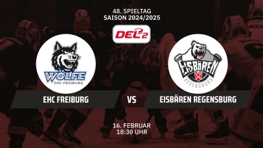 DEL2: EHC Freiburg vs Eisbären Regensburg