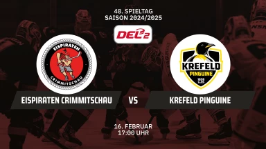 DEL2: Eispiraten Crimmitschau vs Krefeld Pinguine