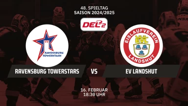 DEL2: Ravensburg Towerstars vs EV Landshut