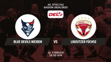 DEL2: Blue Devils Weiden vs Lausitzer Füchse