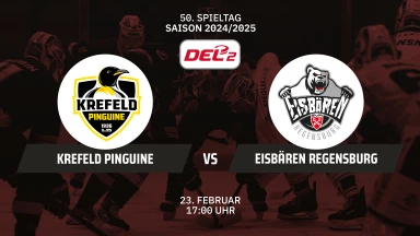 DEL2:  Krefeld Pinguine vs Eisbären Regensburg