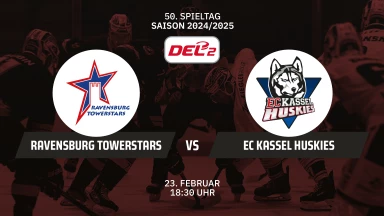 DEL2: Ravensburg Towerstars vs EC Kassel Huskies