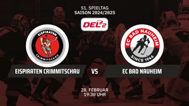 DEL2: Eispiraten Crimmitschau vs. EC Bad Nauheim