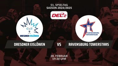 DEL2: Dresdner Eislöwen vs. Ravensburg Towerstars