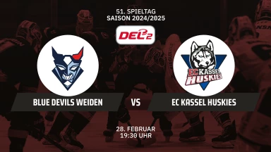 DEL2: Blue Devils Weiden vs. EC Kassel Huskies