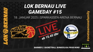 LOK BERNAU vs Neustadt Shooters | Barmer 2. Basketball Bundesliga ProB Nord
