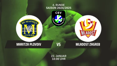 CL Frauen: Maritza PLOVDIV vs. Mladost ZAGREB