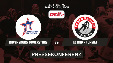 DEL2: Ravensburg Towerstars vs. EC Bad Nauheim I Pressekonferenz