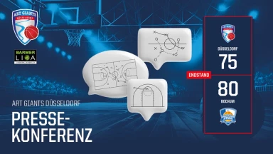 Pressekonferenz ART Giants Düsseldorf vs. Sparkassenstars Bochum