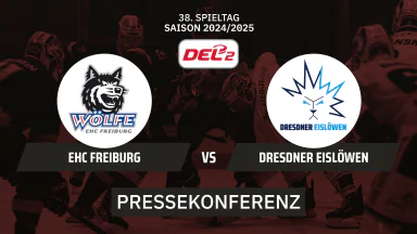 DEL2: EHC Freiburg vs. Dresdner Eislöwen | Pressekonferenz
