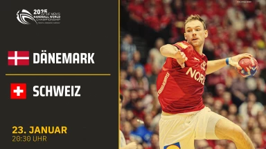 WM der Männer: Dänemark vs. Schweiz - Hauptrunde I