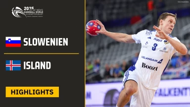 WM der Männer: Slowenien vs. Island - Highlights