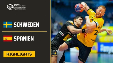 WM der Männer: Schweden vs. Spanien - Highlights