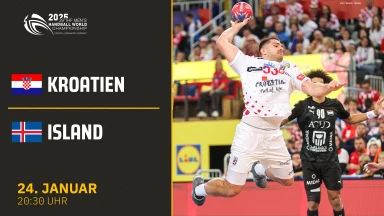 WM der Männer: Kroatien vs. Island - Hauptrunde IV - kommentiert von Dennis Baier & Paul Drux