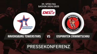 DEL2: Ravensburg Towerstars vs. Eispiraten Crimmitschau I Pressekonferenz