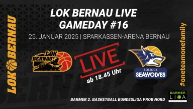 LOK BERNAU vs ROSTOCK SEAWOLVES | Barmer 2. Basketball Bundesliga ProB Nord