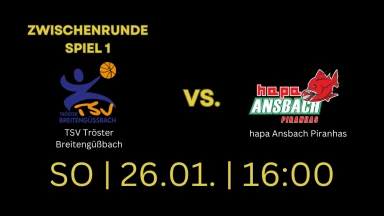 TSV Tröster Breitengüßbach gegen hapa Ansbach Piranhas