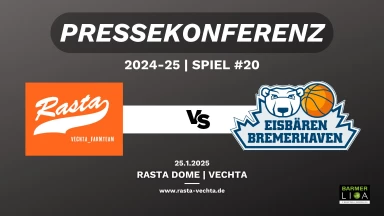 PK: RASTA Vechta II - Eisbären Bremerhaven 77:75 (25.1.25)