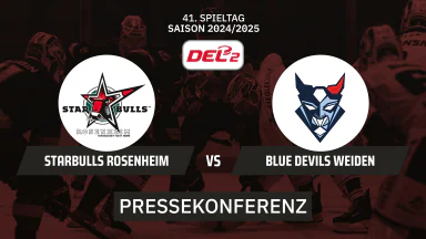 DEL2: Starbulls Rosenheim vs. Blue Devils Weiden I Pressekonferenz