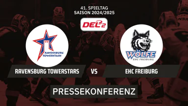 DEL2: Ravensburg Towerstars vs. EHC Freiburg I Pressekonferenz