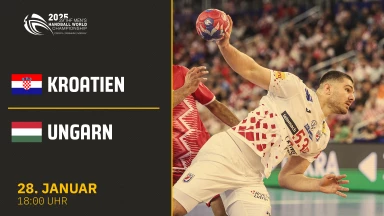 WM der Männer: Kroatien vs. Ungarn - Viertelfinale -