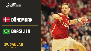 WM der Männer: Dänemark vs. Brasilien - Viertelfinale -