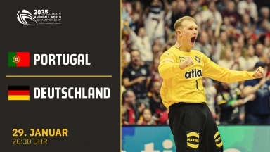 WM der Männer: Portugal vs. Deutschland - Viertelfinale - kommentiert von Dennis Baier & Silvio Heinevetter