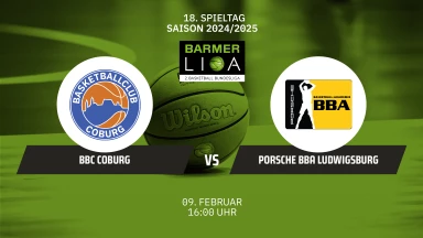 ProB Süd: BBC Coburg vs. Porsche BBA Ludwigsburg