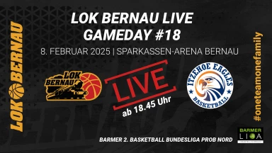 LOK BERNAU vs ITZEHOE EAGLES | Barmer 2. Basketball Bundesliga ProB Nord