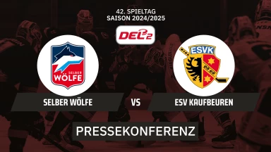 DEL2: Selber Wölfe vs. ESV Kaufbeuren I Pressekonferenz