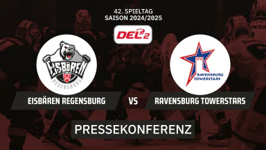 DEL2: Eisbären Regensburg vs. Ravensburg Towerstars I Pressekonferenz