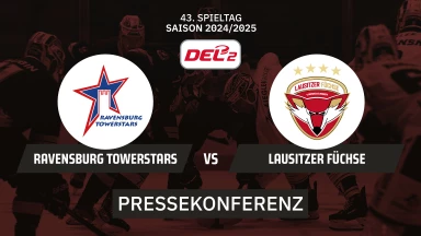DEL2: Ravensburg Towerstars vs Lausitzer Füchse | Pressekonferenz