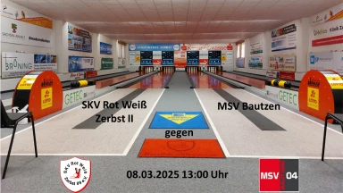 2. Bundesliga Ost 120 Männer: SKV Rot-Weiß Zerbst II : MSV Bautzen
