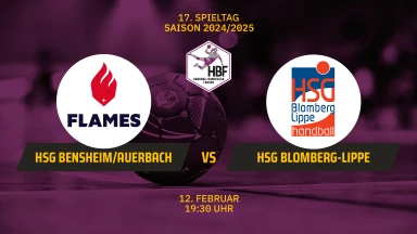 HBF: HSG Bensheim/Auerbach vs. HSG Blomberg-Lippe