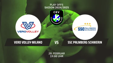 CL Frauen: Numia Vero Volley Milano  vs. SSC Palmberg Schwerin - kommentiert von Marc Lau