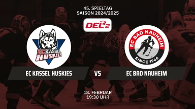 DEL2: EC Kassel Huskies vs. EC Bad Nauheim