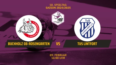 2. HBF: HL Buchholz 08-Rosengarten vs. TuS Lintfort