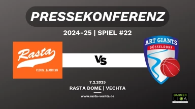 PK: RASTA Vechta II - ART Giants Düsseldorf 78:73 (7.2.24)
