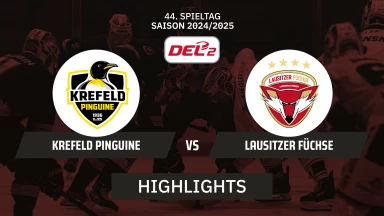 DEL2: Krefeld Pinguine vs. Lausitzer Füchse | Highlights