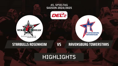 DEL2: Starbulls Rosenheim vs. Ravensburg Towerstars I Highlights