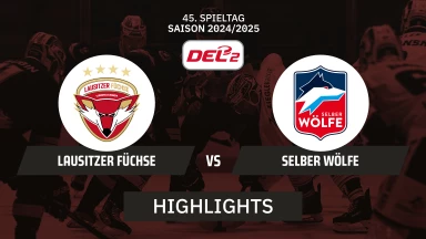 DEL2: Lausitzer Füchse vs. Selber Wölfe I Highlights
