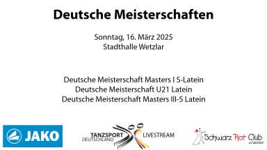 Deutsche Meisterschaften am 16.03.2025 in Wetzlar