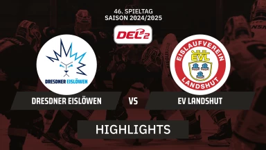 DEL2: Dresdner Eislöwen vs. EV Landshut | Highlights