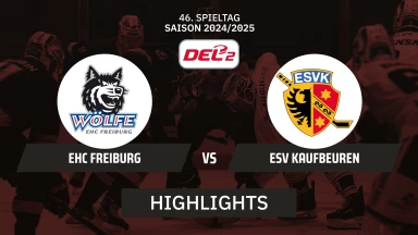 DEL2: EHC Freiburg vs. ESV Kaufbeuren | Highlights