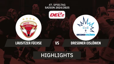 DEL2: Lausitzer Füchse vs Dresdner Eislöwen | Highlights